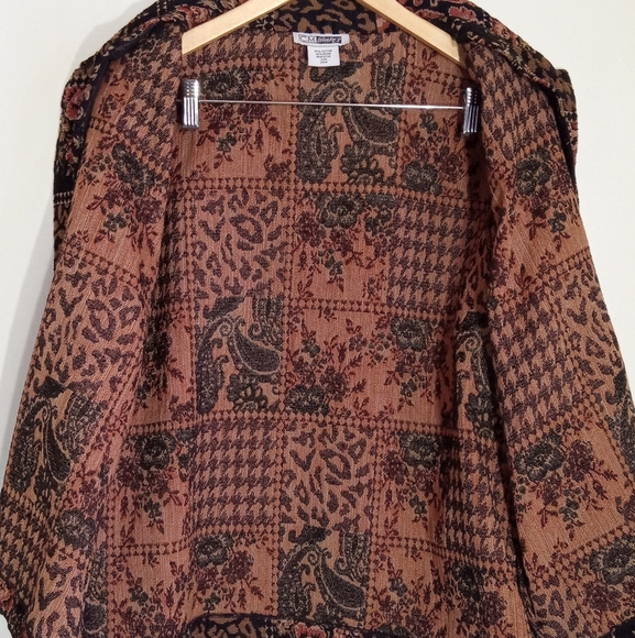 CM Shapes Vintage tapestry jacket unlined women's size 24W - Picture 6 of 6